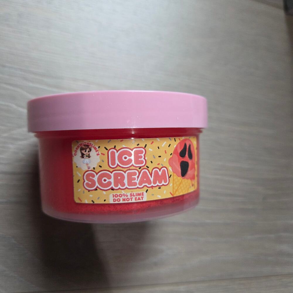 Corn with slime ice scream Halloween ghost face toy